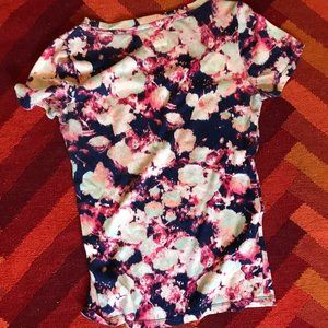 90s Psychedelic Floral Print T-Shirt